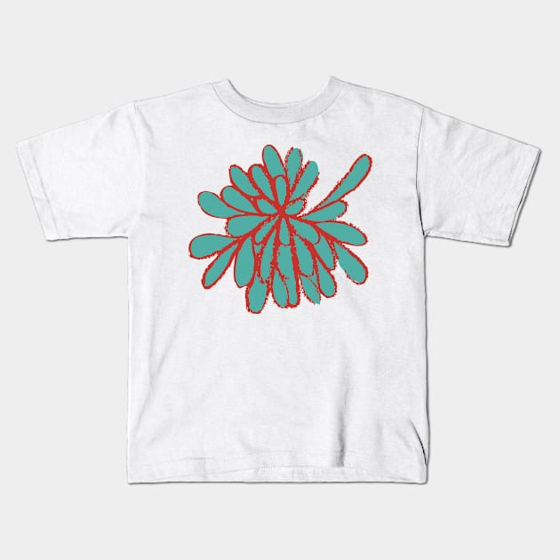 Flora vector (5)a10 Kids T-Shirt by inkonthread